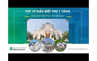 10 Mẫu biệt thự 1 tầng đẹp và ấn tượng